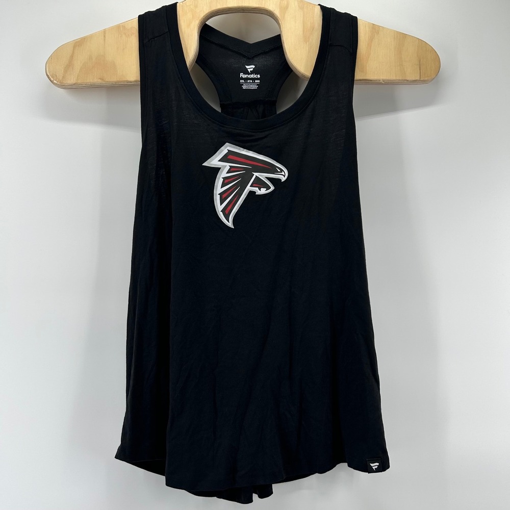 Fanatics Atlanta Falcons Tank Top Womens 2XL Black Racerback Cutout NWT NFL